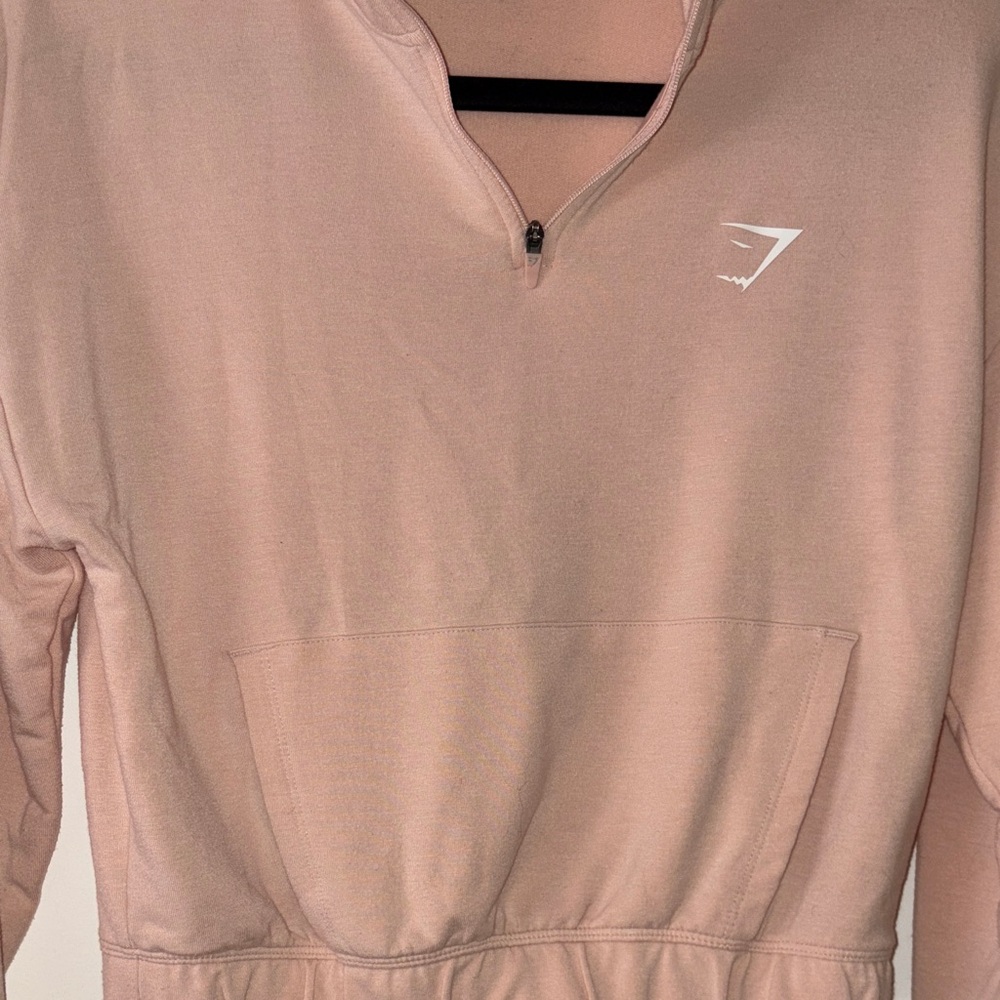 Gymshark Peach Quarter-Zip Sweatshirt - Picture 4 of 5